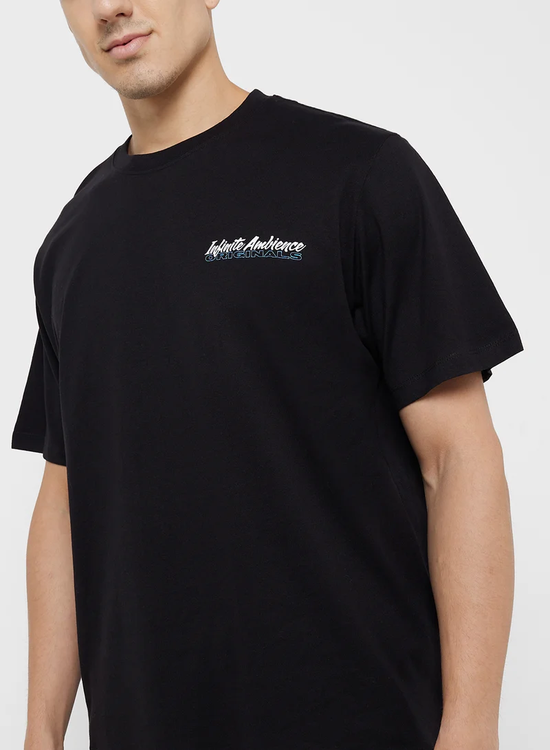 JACK & JONES Jorbleach Logo Crew Neck T-Shirt