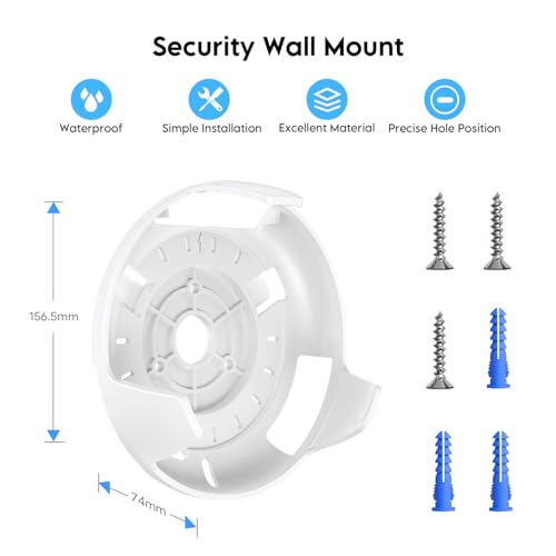 XLTTYWL Deco WiFi 7 Wall Mount Kit, Deco BE23/BE25/BE3600/BE5000 Router Mount Bracket Optimize Space&Cable Management for TP Decos 7 Dual-Band WiFi 7 Mesh Wi-Fi System (White, 2 Pack) - Image 2