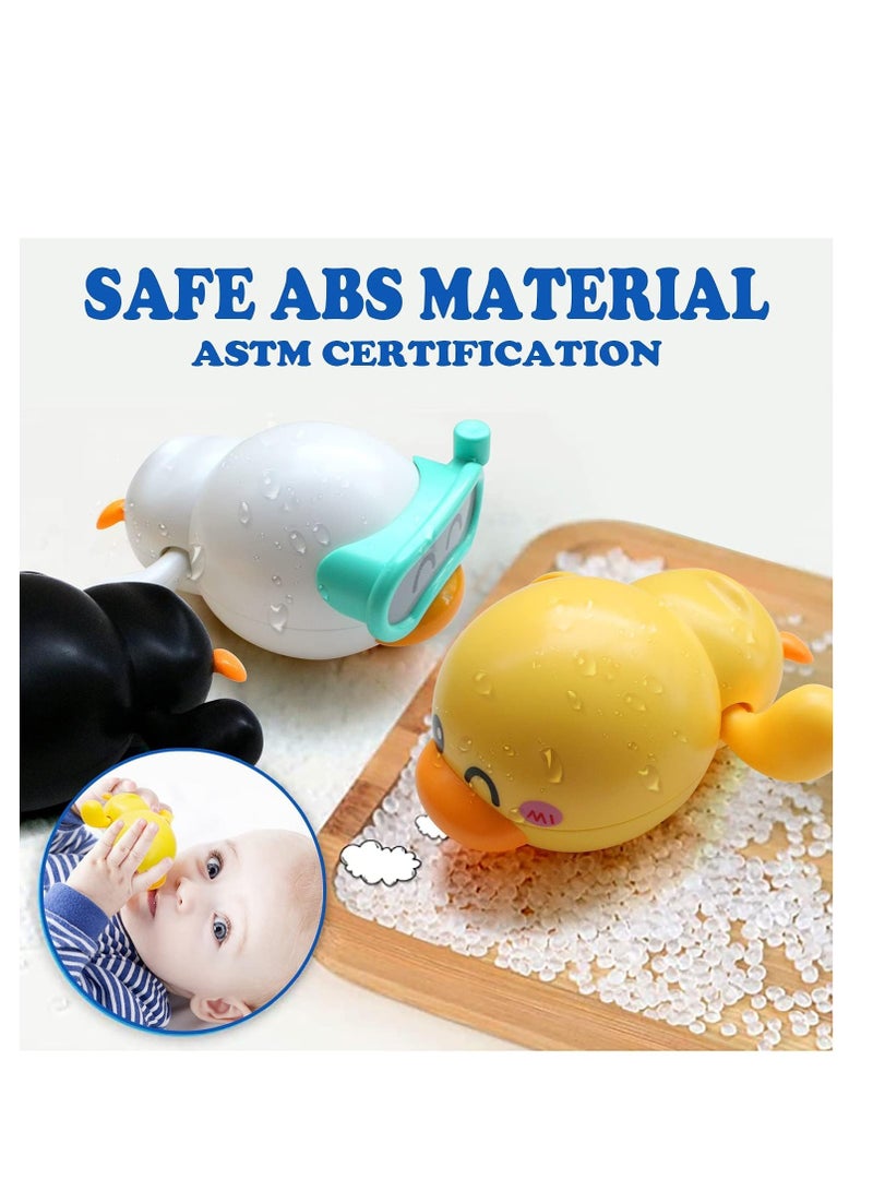Raxoom Bath Toys, 3 Pcs Wind Up Duck Bathtub Toys for Toddlers 1-3 Years Old, Floating Pool Games, Water Toys for Swimming for Boys and Girls - Image 5