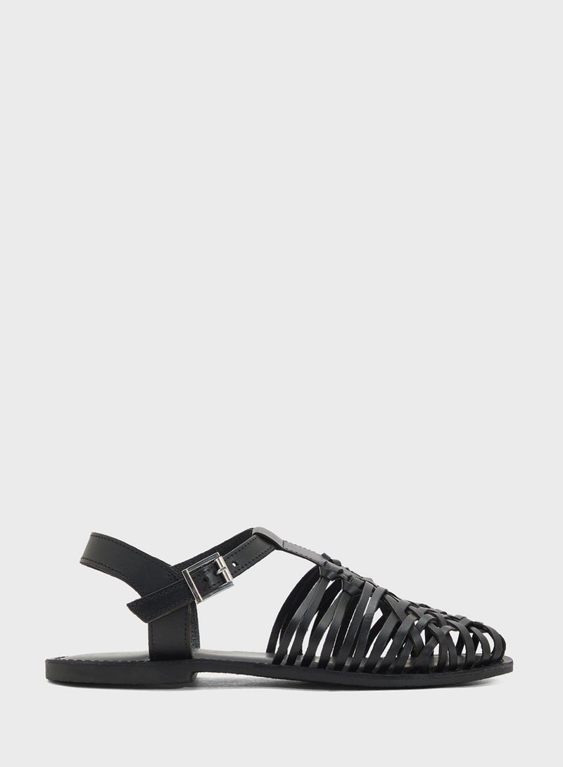 LEATHER COLLECTION Flat Fisherman Sandal  - Image 1