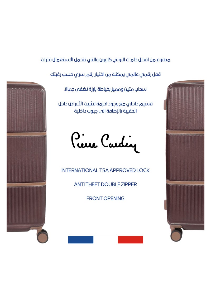pierre cardin Hardside Luggage Classic Leather Collection Set of 3  - Image 3