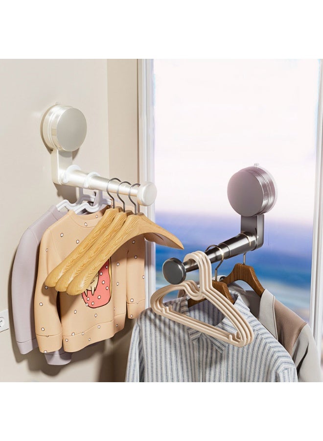 HOMESTAR Grey Heavy Duty Suction Hook | No-Drill Multi-Function Hanging Rack | TPE Super Adhesion Material | 3-Level Extendable Arm (8/14/20cm) | 5KG Weight Capacity | For Kitchen/Bathroom/Balcony | Waterproof & Secure Mount | Modern Home Organizer - Image 5