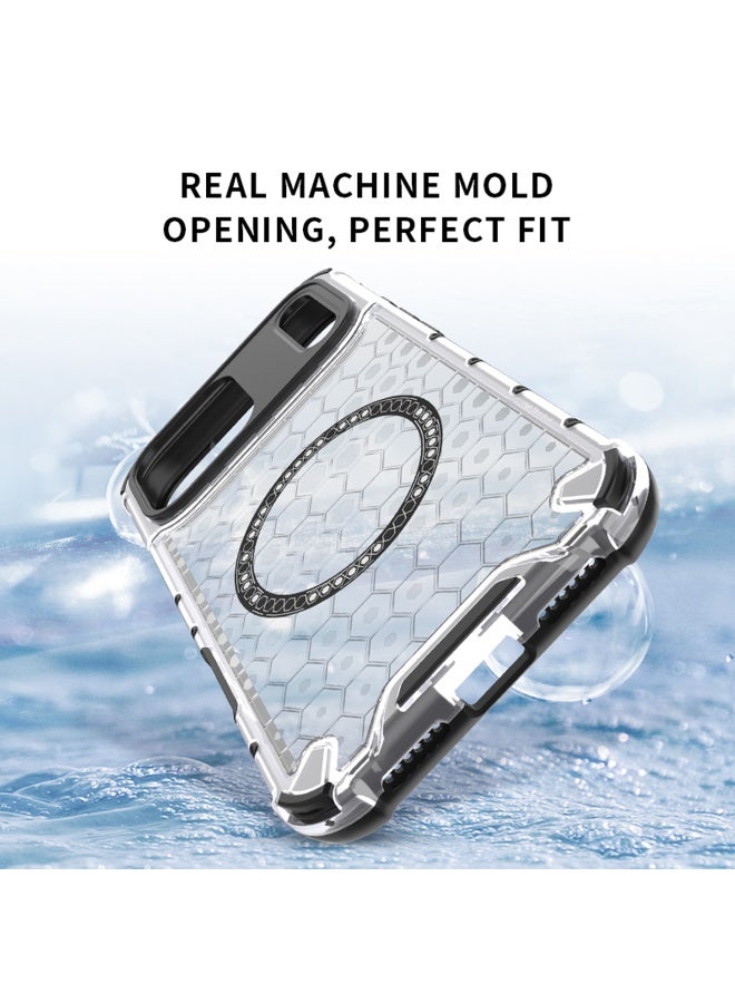 TEXEEM Honeycomb Transparent Case for iPhone 17 Pro Max, Shockproof Anti-Yellow Drop Protection Cover - Image 4