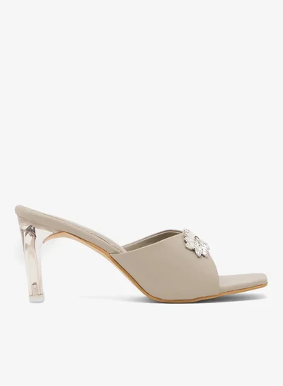 Pink Step High Heeled Sandal With Bow