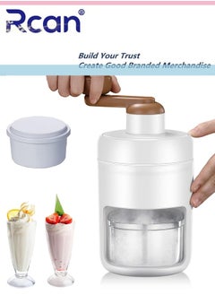 Rcan Manual Shaver Ice Machine Portable Ice Crusher And Snow Cone Machine For Home Use Premium Shaved Ice Machine For Making Snow Cones Includes Ice Crusher Shaved Ice Molds  - Image 1