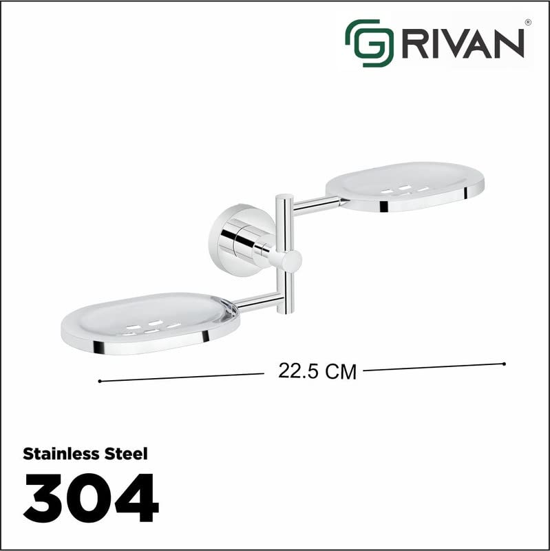 GRIVAN 304 Stainless Steel Soap Holder for Bathroom Wall Mounted Soap Dish Stand for Home Kicthen Bathroom Accessories - Image 3
