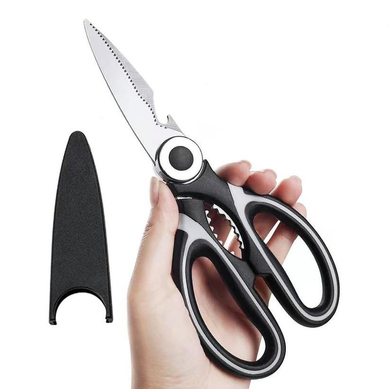 Virth Stainless Steel MultiFunction Scissors for Food Chicken Poultry Fish Pizza Herbs - Image 1