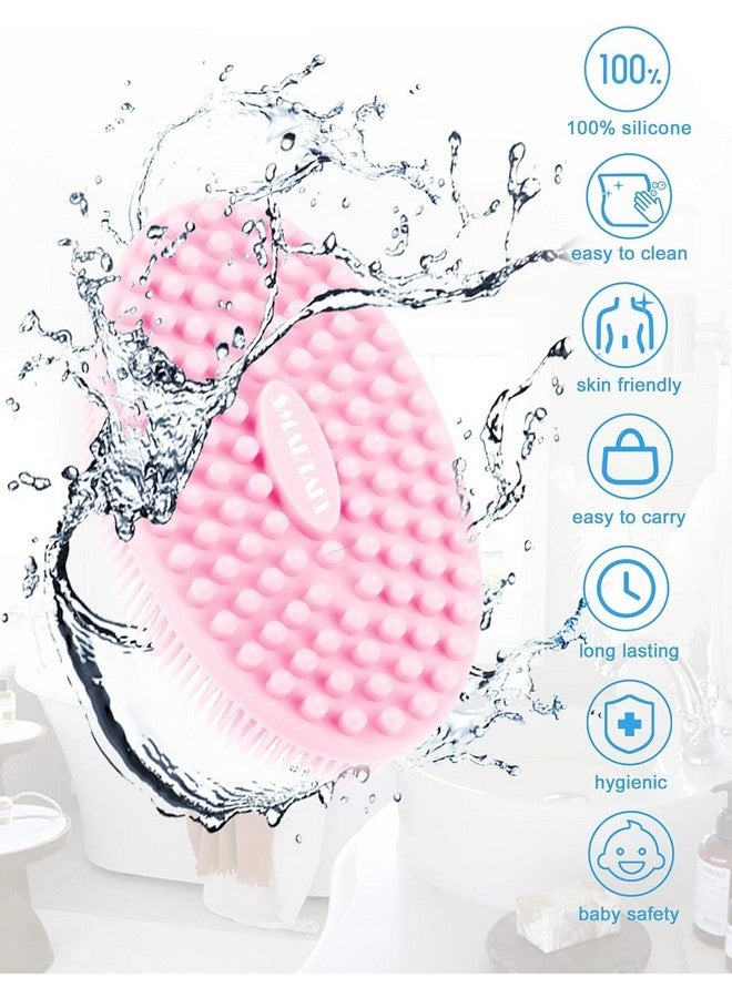JUDEE Soft Silicone Body Scrubber Body Silicone Scrubber Brush Silicone Body Wash Scrubber for Skin Exfoliation,Silicone Baby Bath Scrubber Baby Bath Brush (Bath Brush) - Image 4