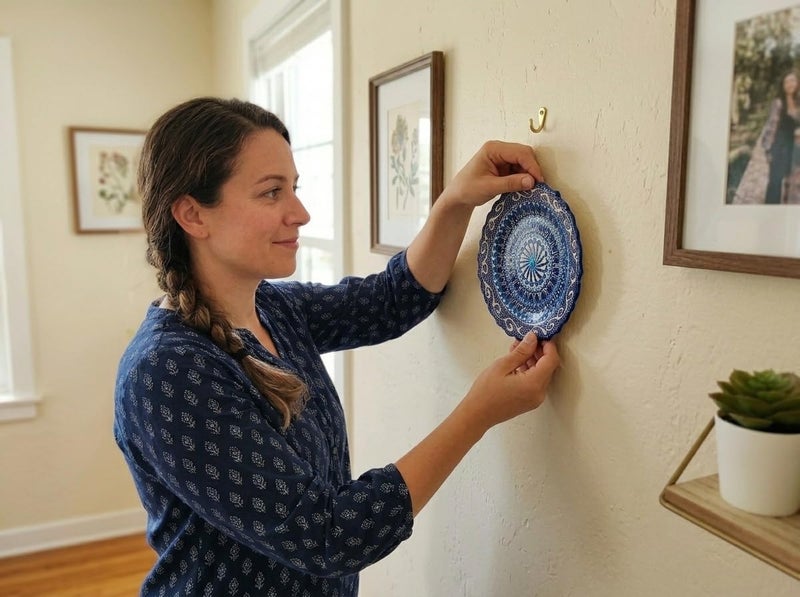 Ayennur Turkish Decorative Plate Handmade Ceramic Ornament for Home&Office Wall Decor - Image 5