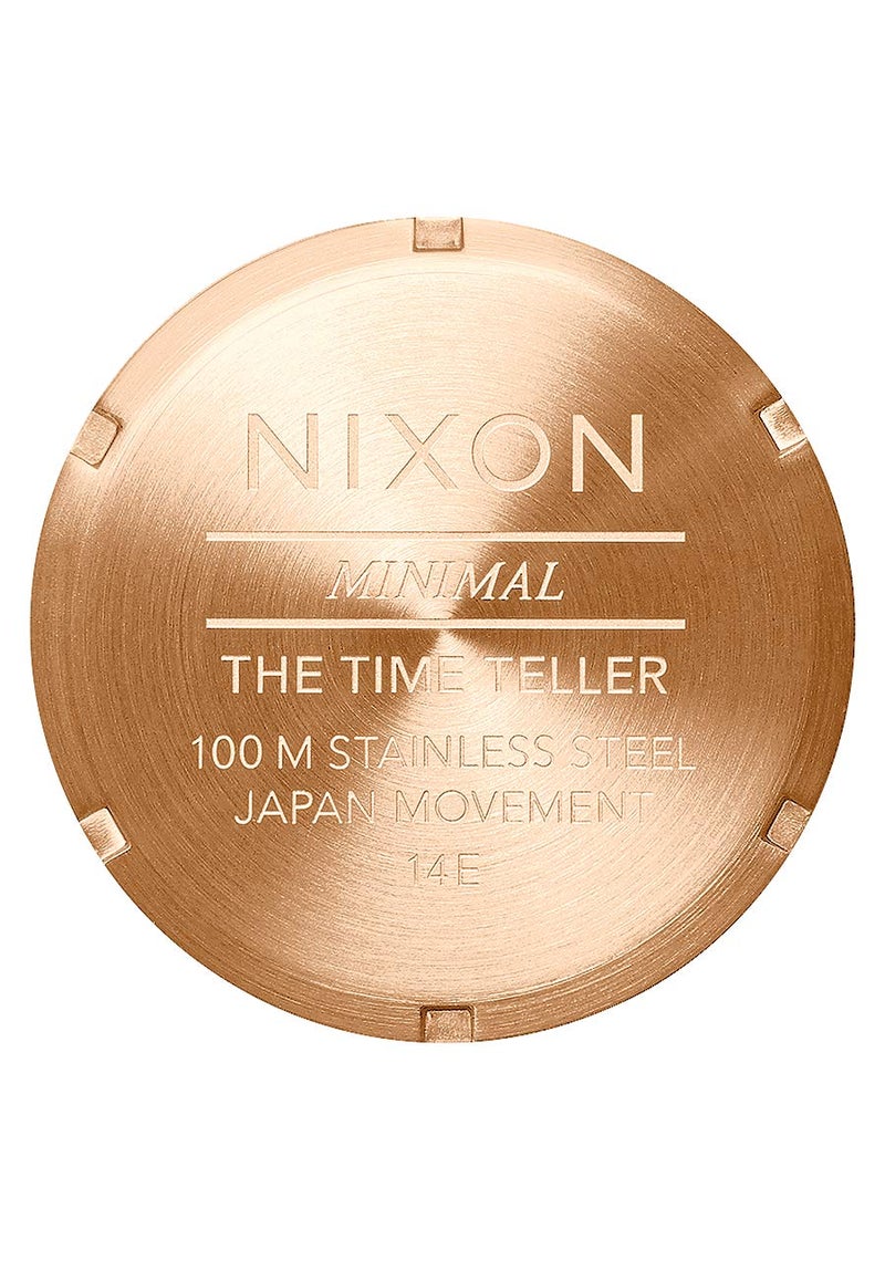 NIXON Time Teller A045-100m Water Resistant Men's Analog Fashion Watch (37mm Watch Face, 19.5mm-18mm Stainless Steel Band) - Image 4