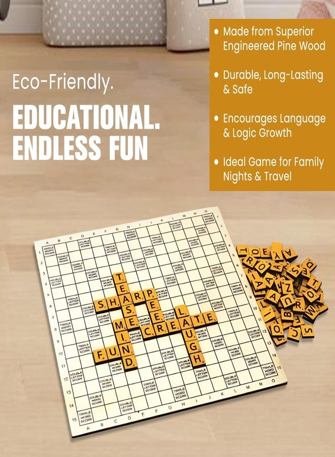 Braintastic Word Lord Scrabble Game for 2-4 Players, Educational Word Building and Vocabulary Learning for Kids & Adults, Perfect for Home & Travel - Image 4