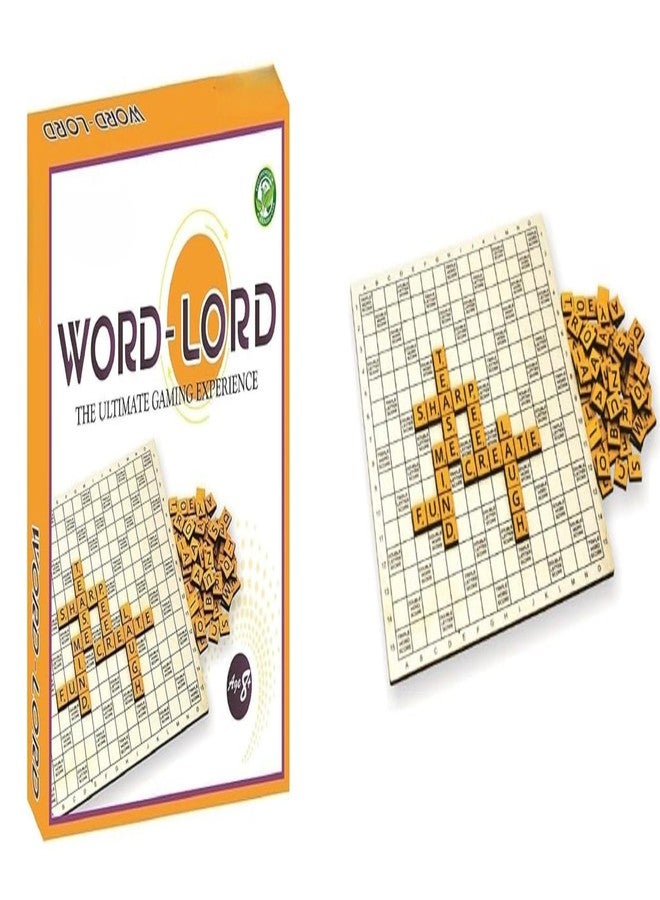 Braintastic Word Lord Scrabble Game for 2-4 Players, Educational Word Building and Vocabulary Learning for Kids & Adults, Perfect for Home & Travel - Image 1