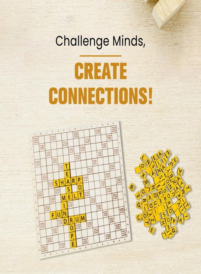 Braintastic Word Lord Scrabble Game for 2-4 Players, Educational Word Building and Vocabulary Learning for Kids & Adults, Perfect for Home & Travel - Image 5