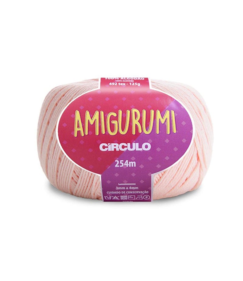 CÃRCULO Circulo Amigurumi Yarn 100 Mercerized Brazilian Virgin Cotton for Crocheting and Knitting Soft Art Sport Weight Yarn 44 oz 278 yds Color 3148 Macadamia - Image 3