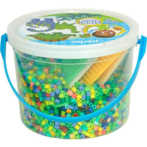 Perler Dinosaur Craft Bead Bucket Activity Kit, 5004 pcs - Image 2