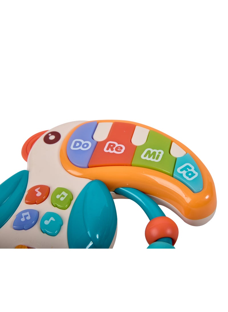 EUREKA KIDS Eurekakids Mini-Piano Musical Sensory Tucan | For Auditory stimulation and Fine Motor Skills | Toys for Toddlers | For 18M+ - Image 4