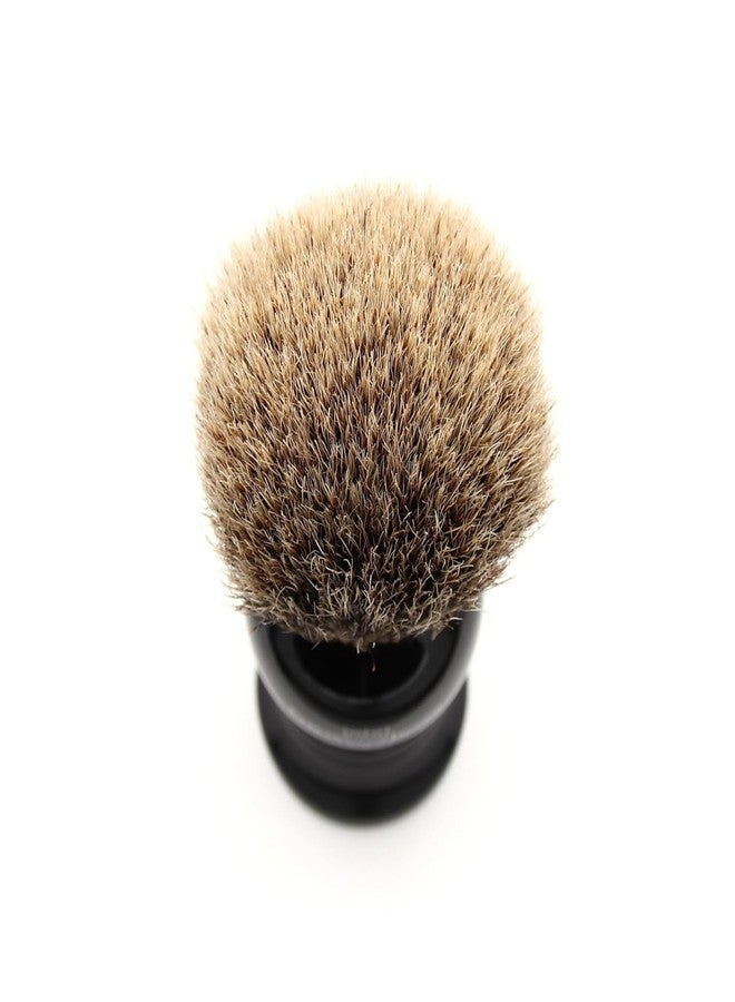 Edwin Jagger Synthetic Silver Tip Shaving Brush with Imitation Ebony Handle (Medium) - Image 2