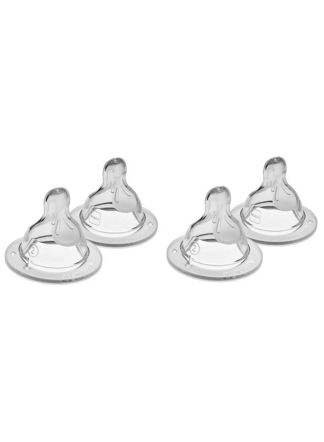 MAM Bottle Nipples Medium Flow Nipple Level 2, for 2+ Months, SkinSoft Silicone Nipples for Baby Bottles, Fits All MAM Bottles, 4 Pack - Image 1