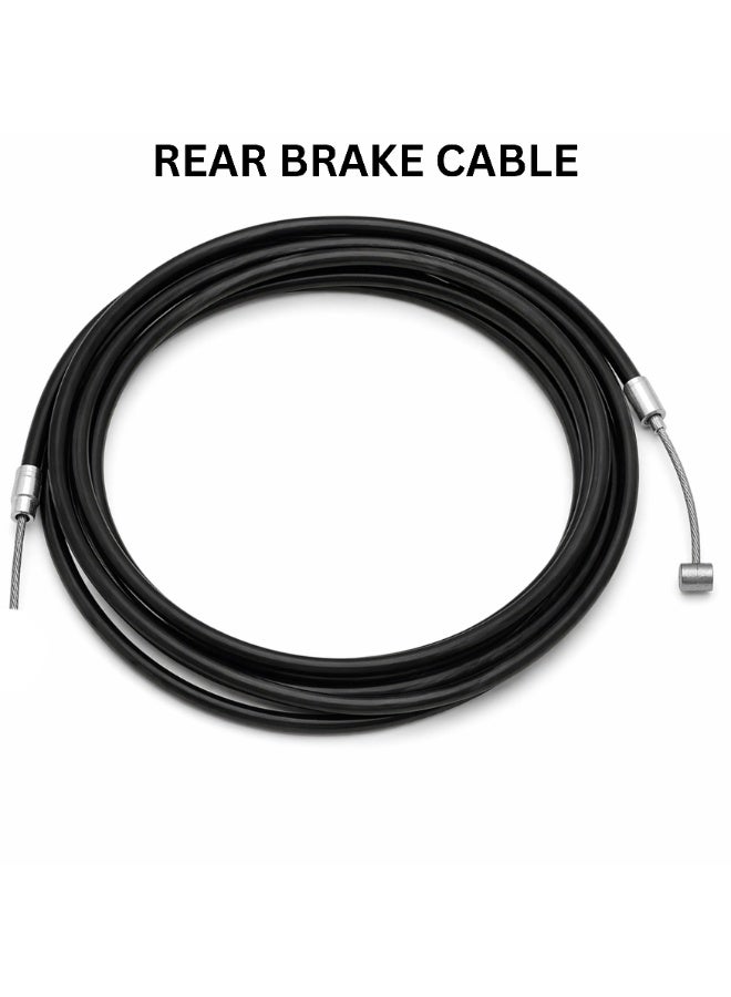 Fukukawa Universal Bicycle Rear Brake Cable 2 Meter Heavy Duty Brake Wire for MTB Road Bike BMX Hybrid Cycle Smooth Braking Replacement Cable - Image 1
