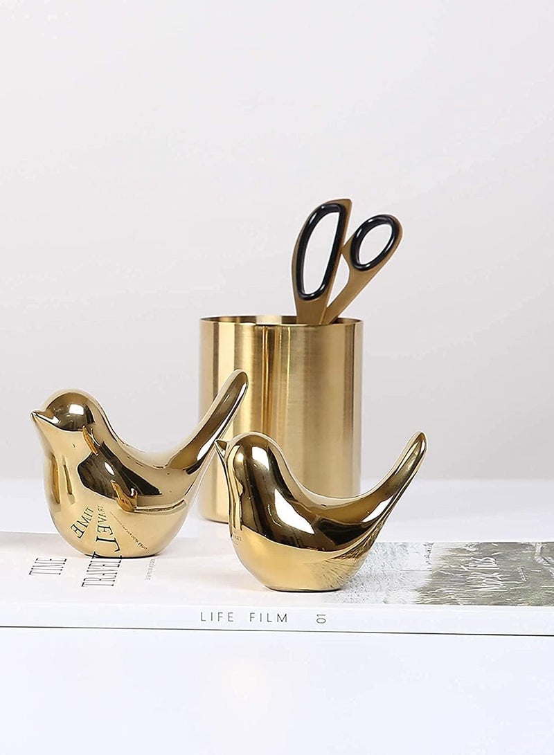 Raxoom Small Animal Statues Home Decor Modern Style Gold Decorative Ornaments for Living Room, Bedroom, Office Desktop, Cabinets (L) - Image 2