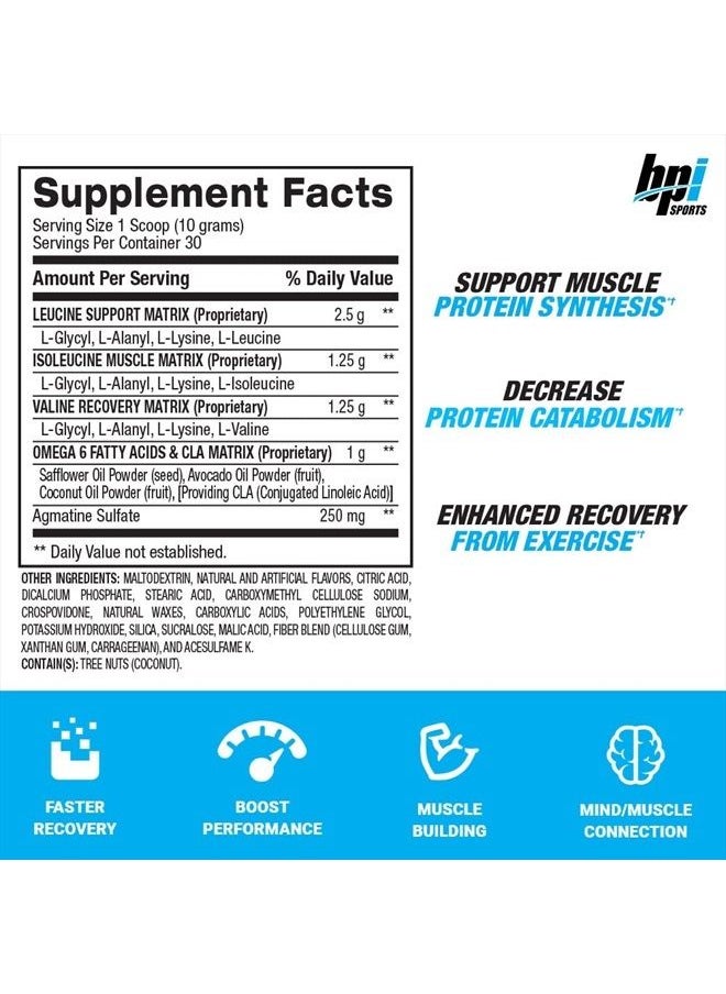 BPI SPORTS - Best BCAA - BCAA Powder Post Workout Sports Drink with Branched Chain Amino Acids for Hydration & Recovery, for Men & Women - Watermelon Ice - 30 Servings - Image 1