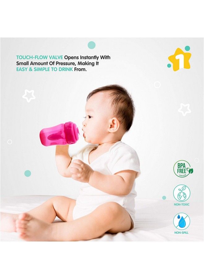 1st Step 210Ml Birdie Bpa Free Non Spill Interchangeable Sipper;Sippy Cup With Soft Silicone Spout And Straw (Pink) - Image 5
