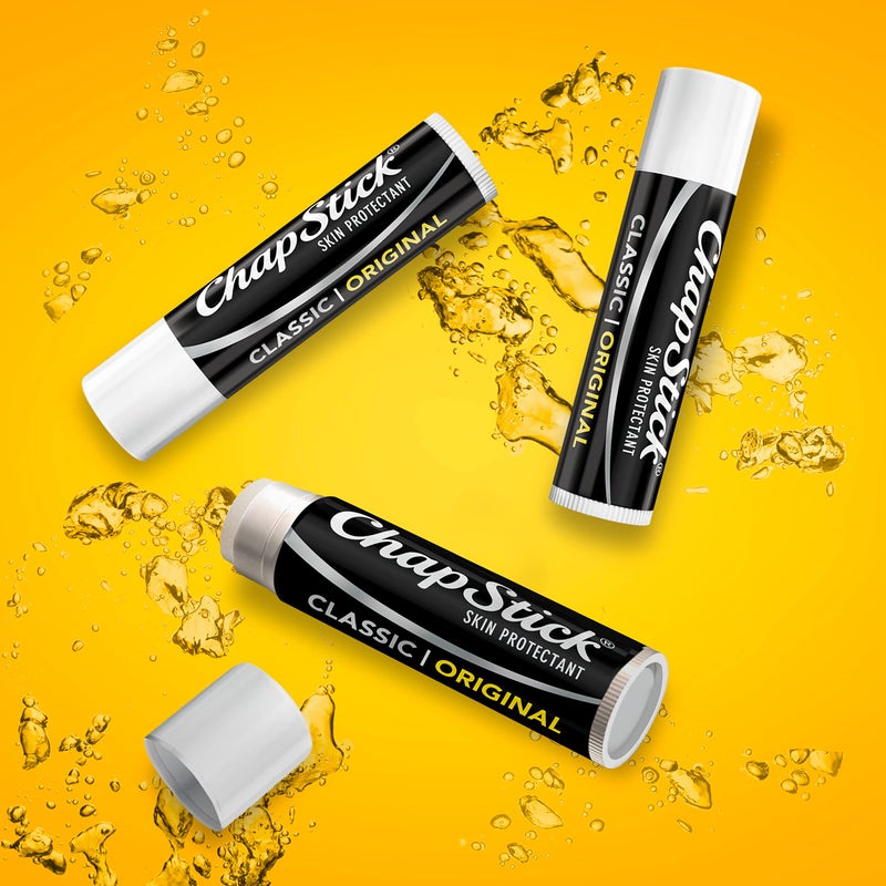 chapstick شامبستيك كلاسيك أصلي بلسم الشفاه، عناية بالشفاه - 0.15 أونصة (عبوة من 3) - Image 2