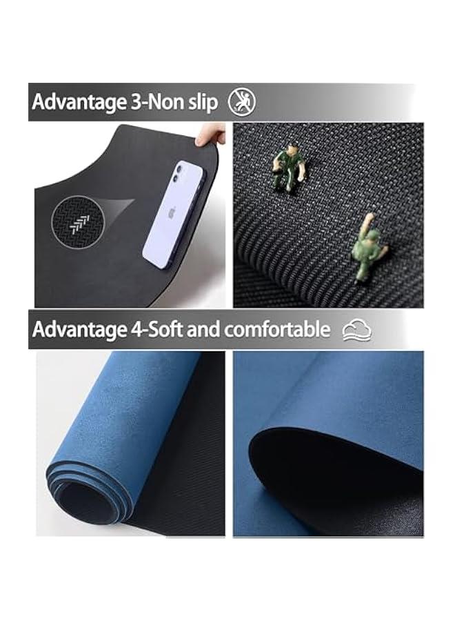 HOOKOR Thin Diatomaceous Earth Bath Mat,Non Slip Quick Dry Mats for Bathroom,Super Absorbency Bathtub Mats-Washable Shower Mat Bathroom Floor Mat 16x24 (Blue) - Image 4