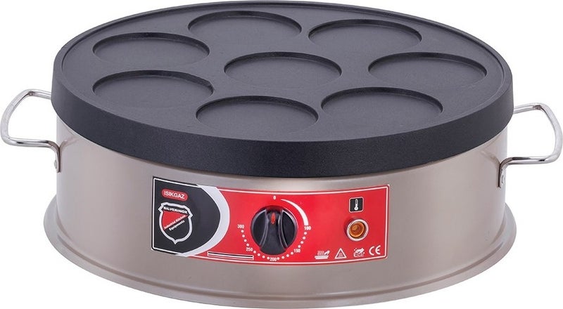Işıkgaz Silverinox Industrial Electric Pancake Baking Machine SLVR-PNK-03 