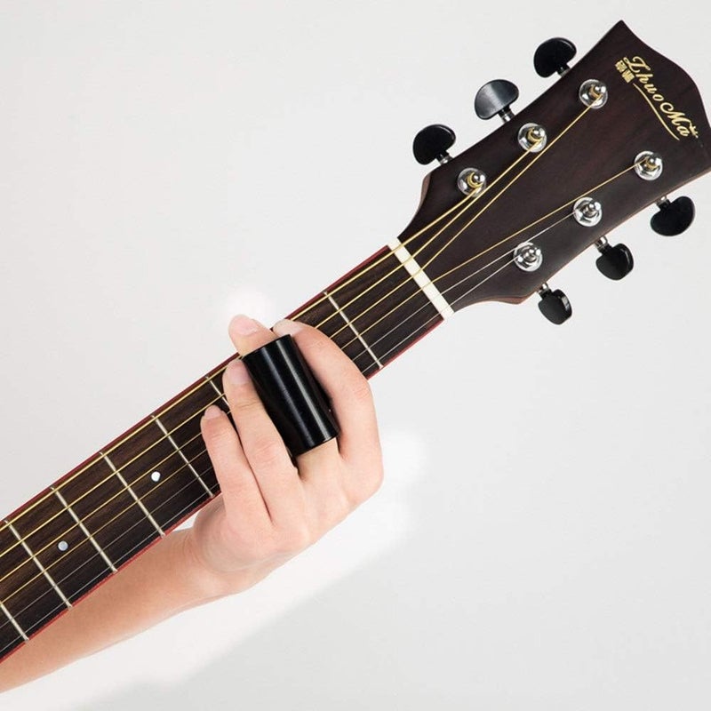 Topus 4 Pieces Medium Guitar Slide (3 Colors Steel Glides, 1 Pieces Glass Slide), Guitar Accessories Kit Include 10 Pieces Guitar Picks and 8 Pieces Plastic Thumb & Finger Picks in Storage Box - Image 4