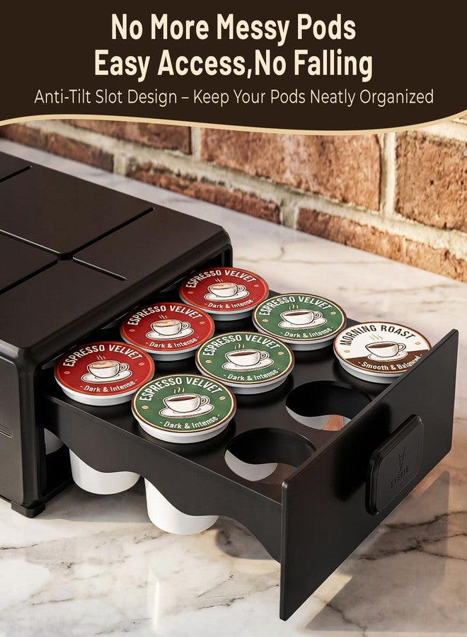 EVERIE Coffee Pod Organizer Drawer for Keurig K-Cup Pods, Holds 18 Pods - Compact, Easy-Access Design with Smooth Glide, Ideal for Small Spaces and Coffee Machines - Image 4