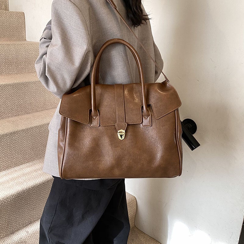Vintage Fashion Casual Tote Bag with Large Capacity - Image 2