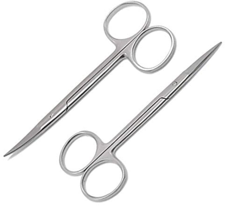 FORGESY 2pc Dressing Scissors 5" Curved & Straight Surgical instrument - Image 4