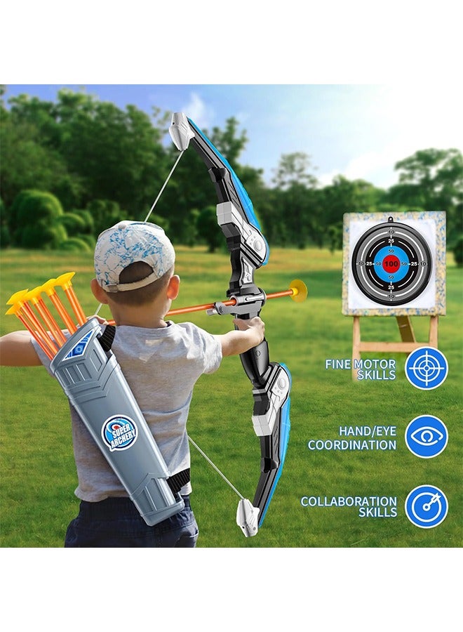 2 Pack Bow And Arrow, LED Luminous Archery Set, Indoor Outdoor Sports Gift, Multiple Configurations Available, for Boys Girls Ages 3-12, Christmas Halloween Thanksgiving Gifts - Image 2