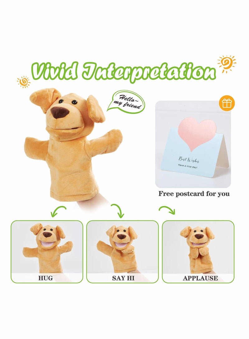 NIBEMINENT Hand Puppet Toys, Plush Stuffed Puppets Animals Soft Lovely Wildlife Toy Doll Funny Developing Intelligence Birthday Gifts for Kids Toddler Adults Babies - Image 4