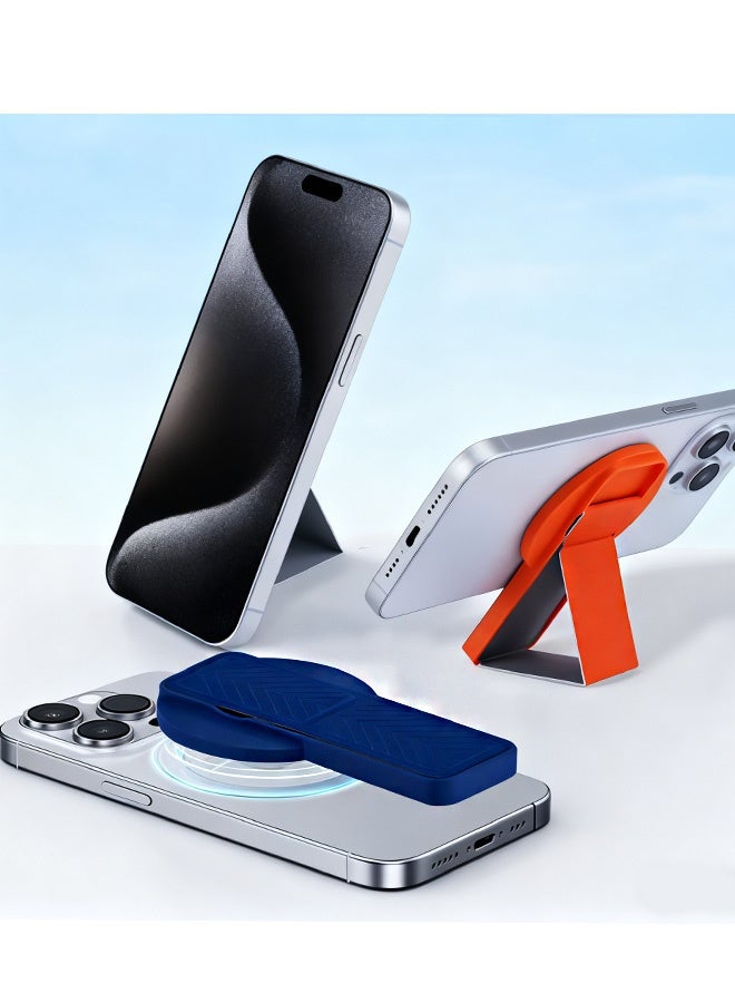 2 Pcs Strong MagSafe Phone Holder and Stand Foldable and Rotatable 360 ​​Degree Suitable for MagSafe Phones Desktop Commute Use Home Leisure Stand Travel,Black and Grey - Image 5