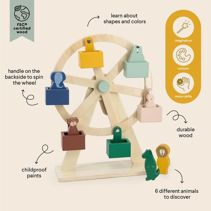 Trixie Wooden Ferris Wheel - Image 2
