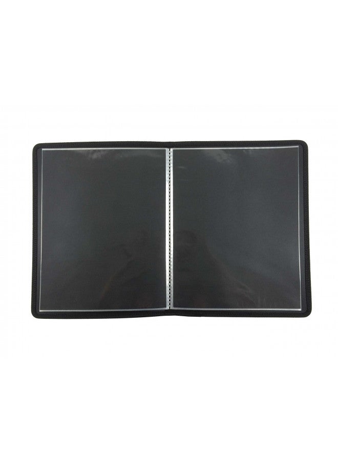 Filexec, 93630, Art Presentation Book, 24 Pocket, 11" x 14", 1 Each Black - Image 3