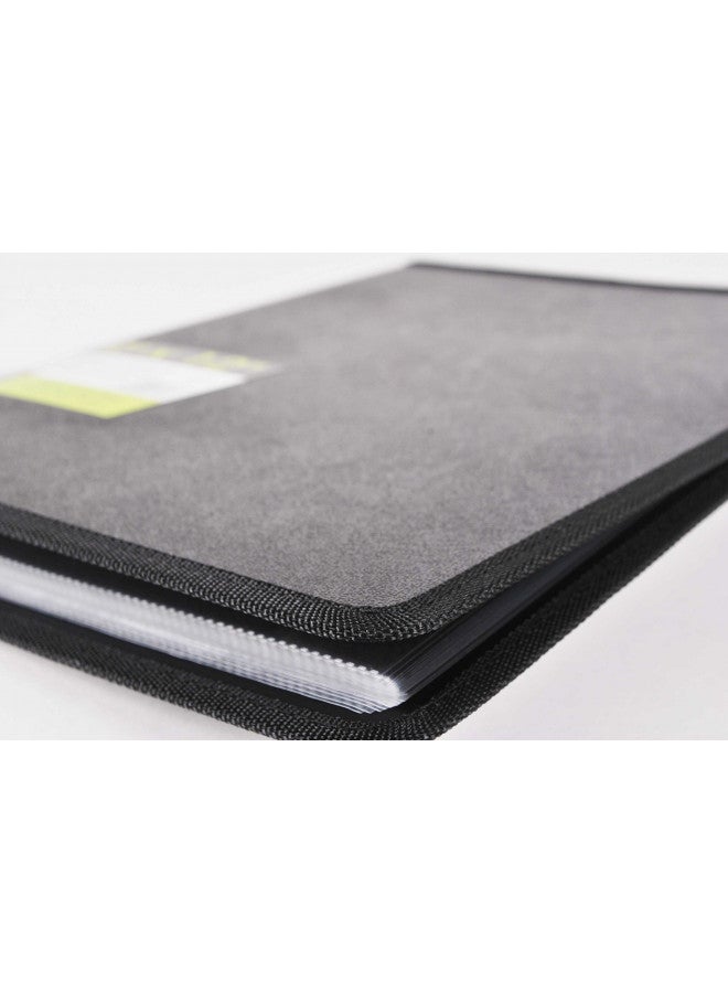 Filexec, 93630, Art Presentation Book, 24 Pocket, 11" x 14", 1 Each Black - Image 4