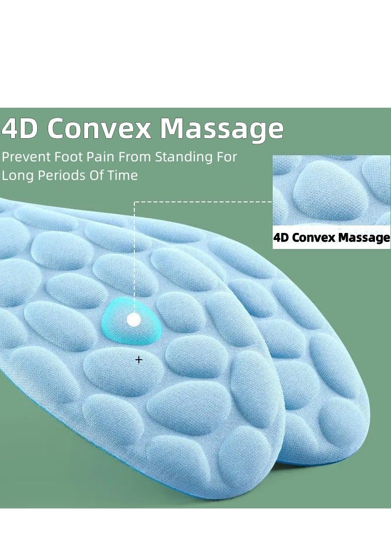 QZ (Two-Pack)4D pebbles super soft massage sports insole - Image 2