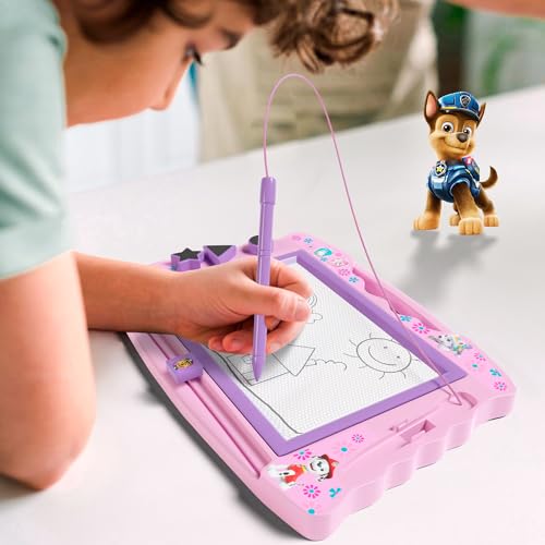 Lollipop PAW Patrol Magnetic Drawing Board with Stylus and 3 Stamps, for Girls or Boys (Pink)… - Image 2