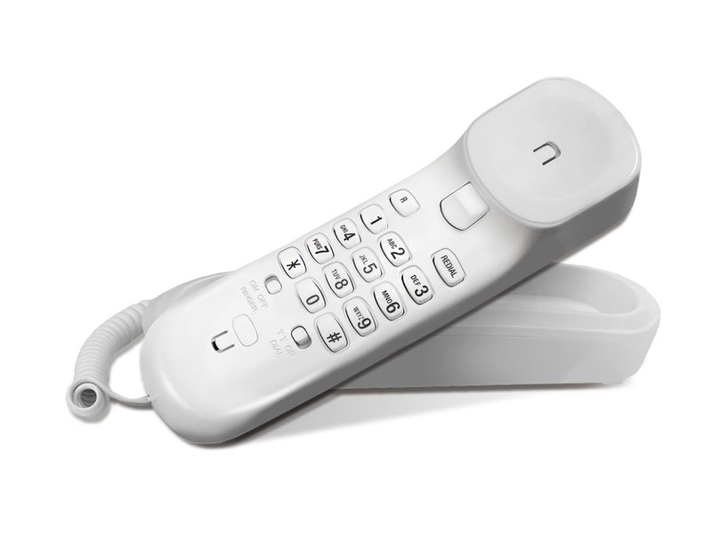 VTech CD1100 Trimstyle Corded Home Phone.No AC Power Required,Landline Phone with last number redial key,ringer control,receiver volume control,recall key,hearing aid compatible,table&wall mountable - Image 1