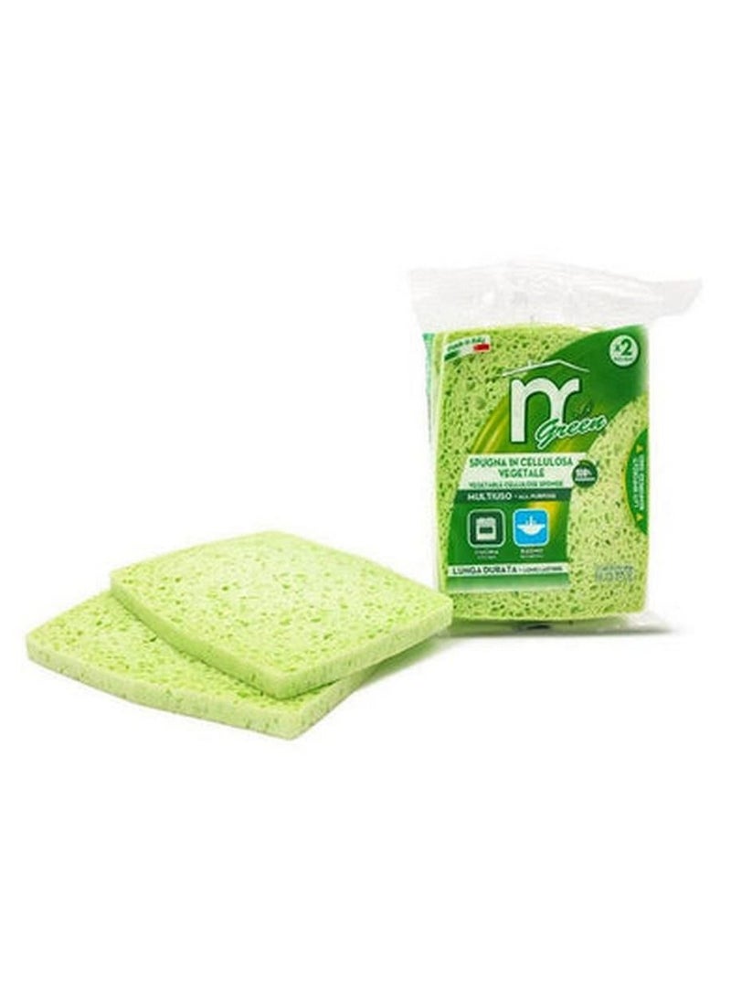 MARTINI Mgreen Cellulose Natural All Purpose Sponge 2Pcs  - Image 2