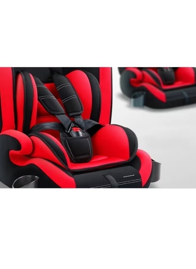 Denx Comfortable Baby Car Seat, For Children From 1 Month To 12 Years With Multiple Reclining Positions, Adjustable Headrest Height, Certified Travel Baby Car Seat For Toddlers, Red /Black - Image 3