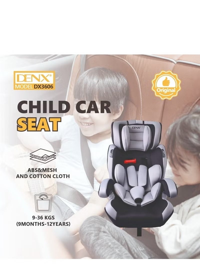 Denx Comfortable Baby Car Seat, For Children From 1 Month To 12 Years With Multiple Reclining Positions, Adjustable Headrest Height, Certified Travel Baby Car Seat For Toddlers, Red /Black - Image 4