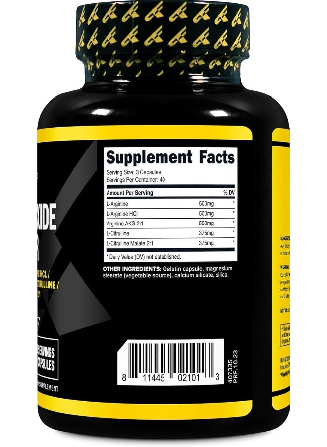 Primaforce معزز أكسيد النيتريك (2,250 ملغ، 120 كبسولة) - 40 حصة - Image 4