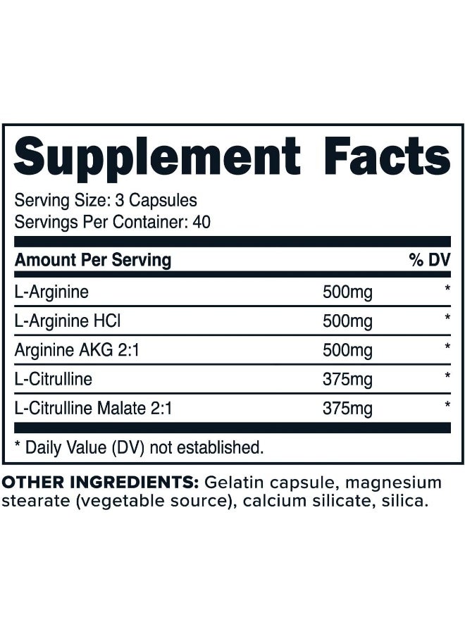 Primaforce معزز أكسيد النيتريك (2,250 ملغ، 120 كبسولة) - 40 حصة - Image 2