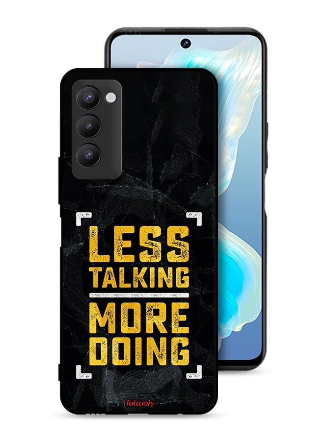 Tolwak Tecno Camon 18 Protective Case Cover Less Talking More Doing - Image 1