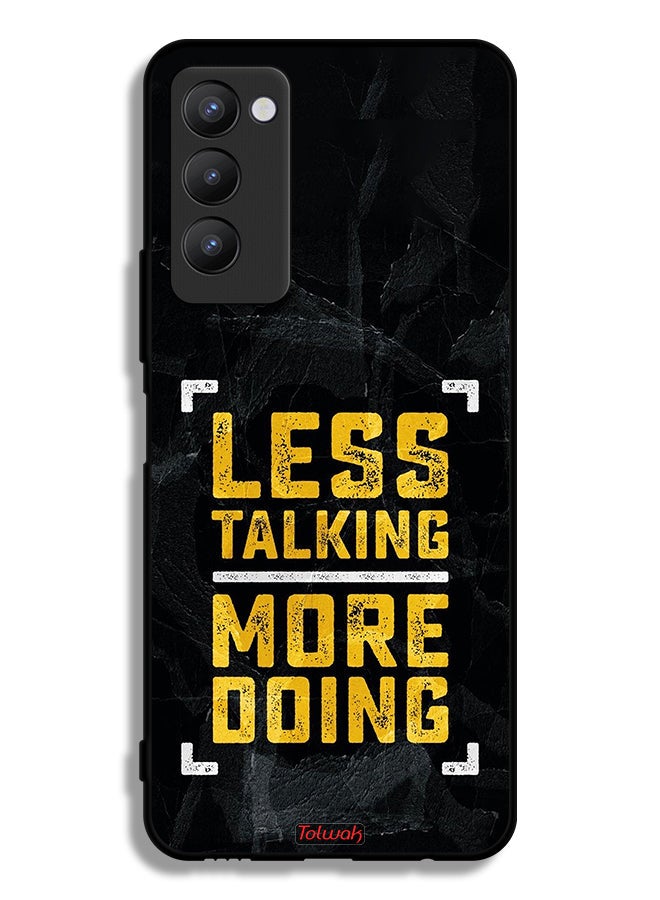 Tolwak Tecno Camon 18 Protective Case Cover Less Talking More Doing - Image 2