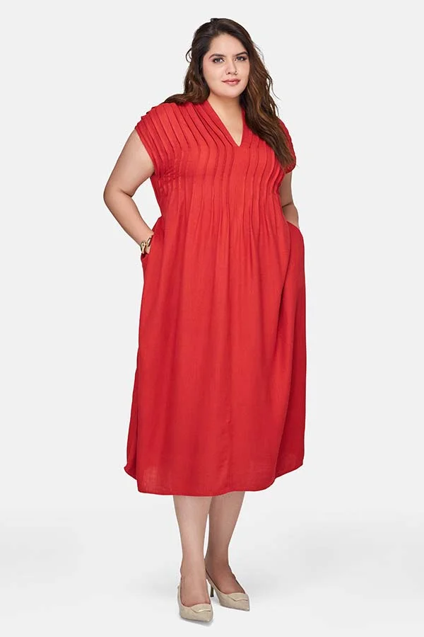 Virgio VIRGIO Linen Kaftan Dress With Tie-Up Back